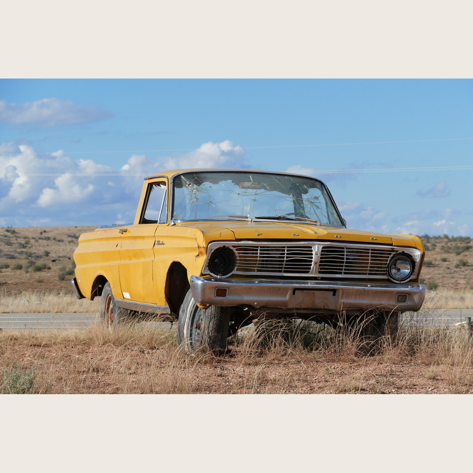 Vintage pickup source image before AI transformation