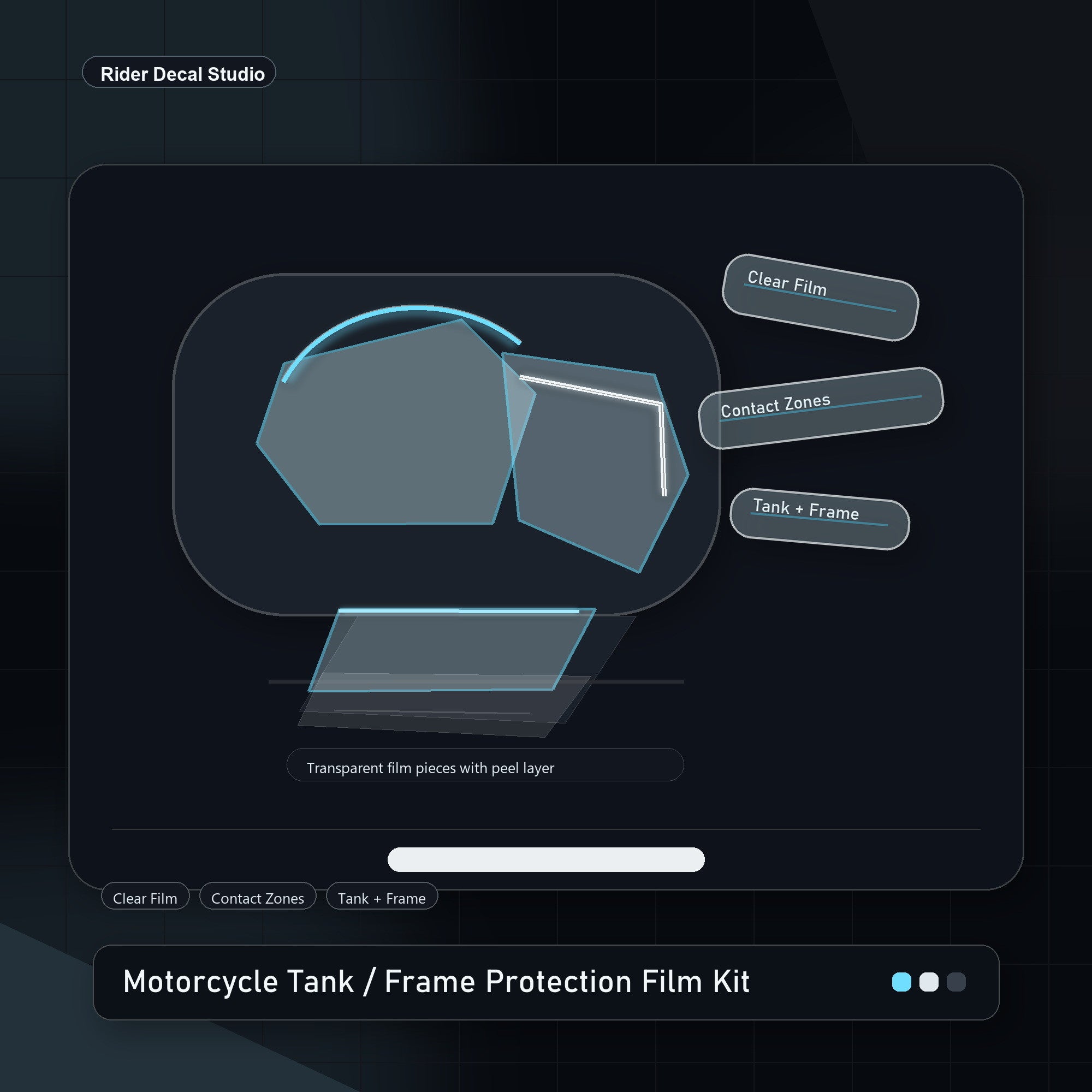 Motorcycle Tank / Frame Protection Film Kit