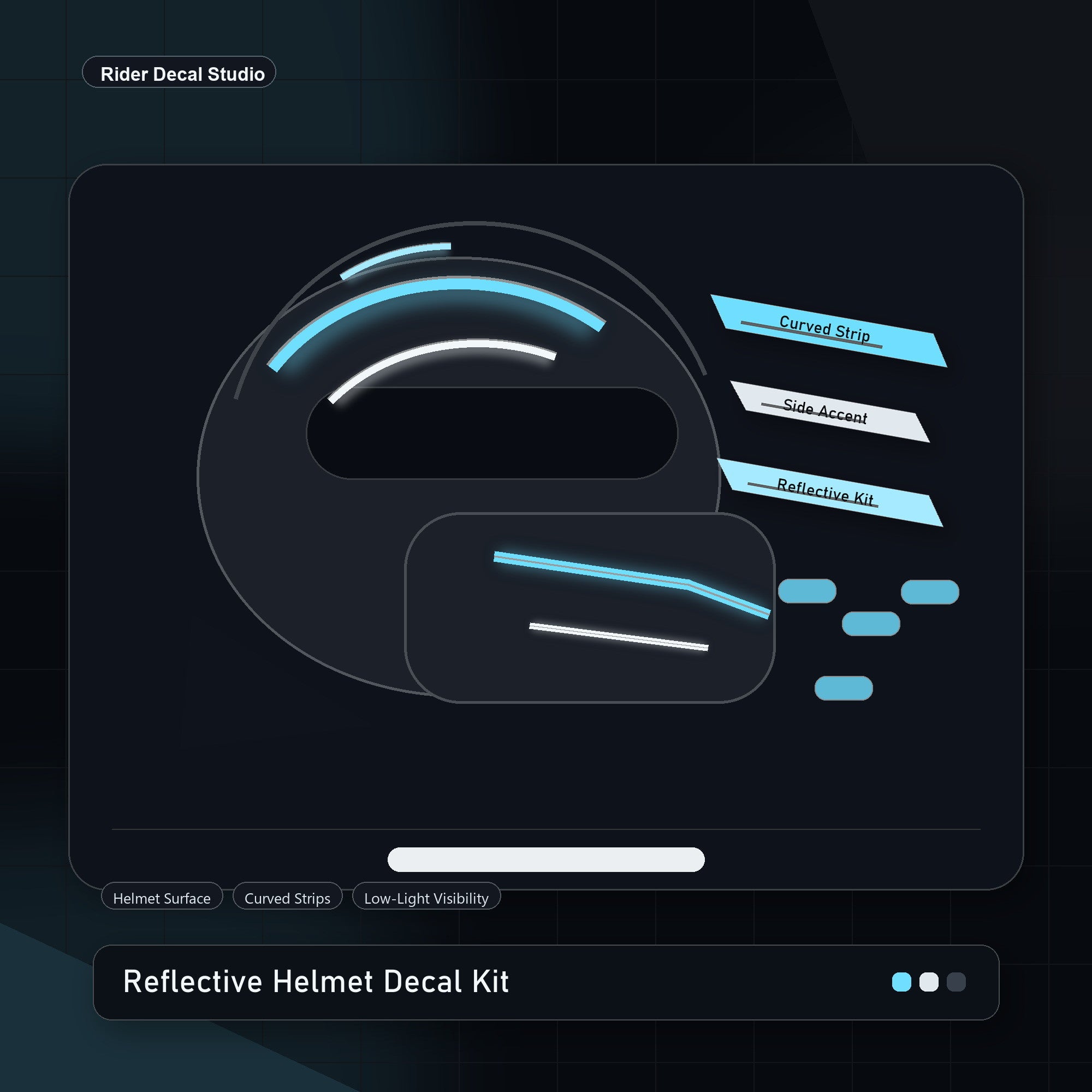 Reflective Helmet Decal Kit