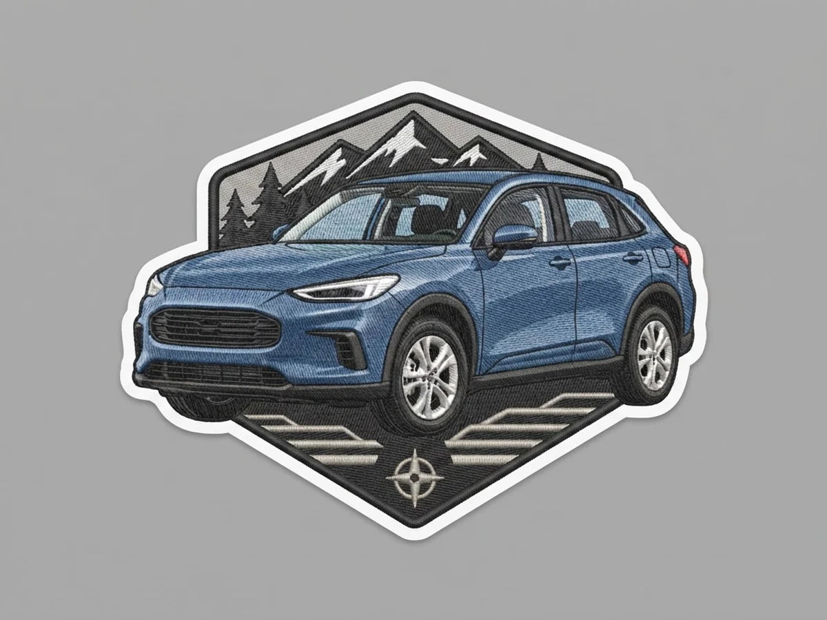 Adventure Badge AI sticker design example
