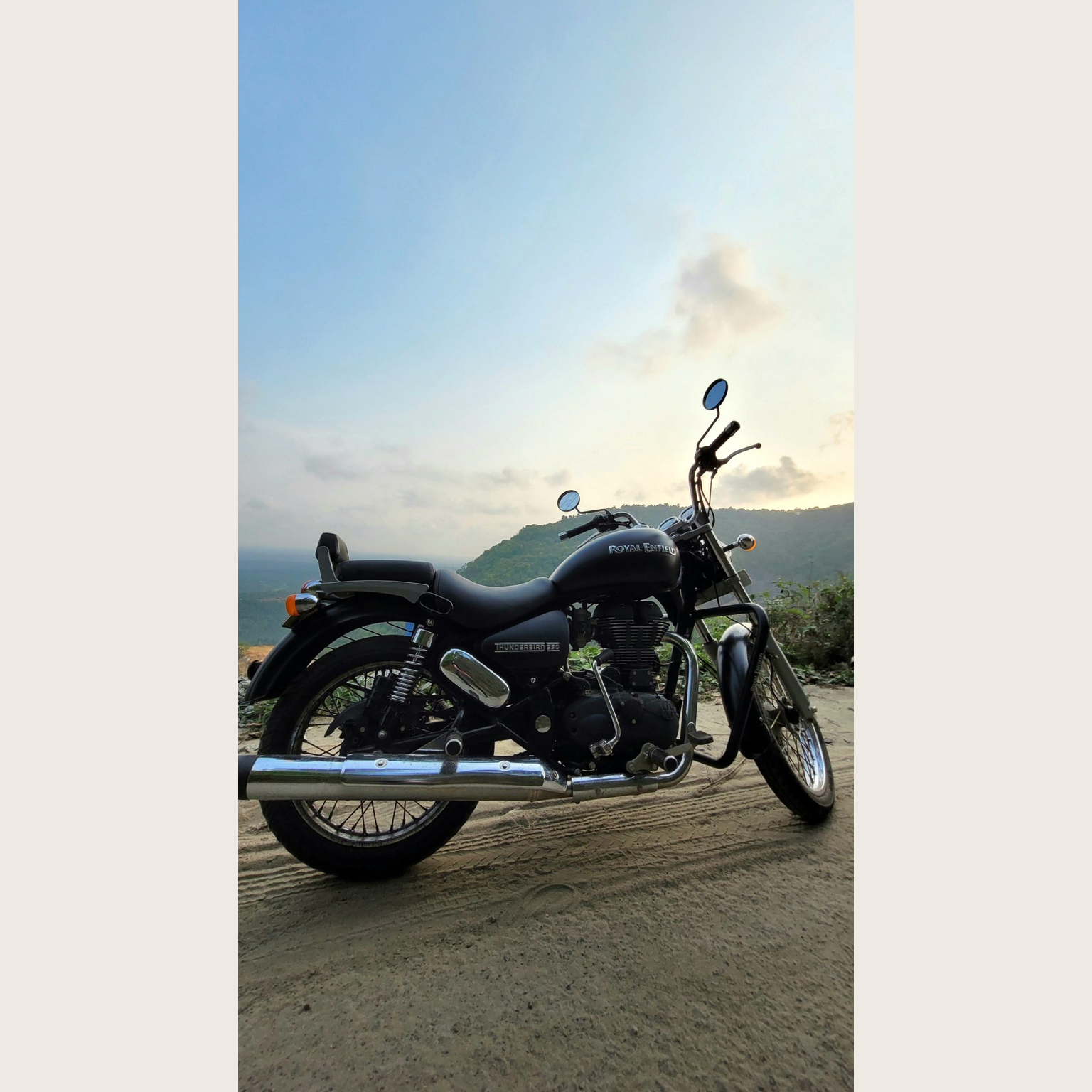 Motorcycle source photo before AI transformation