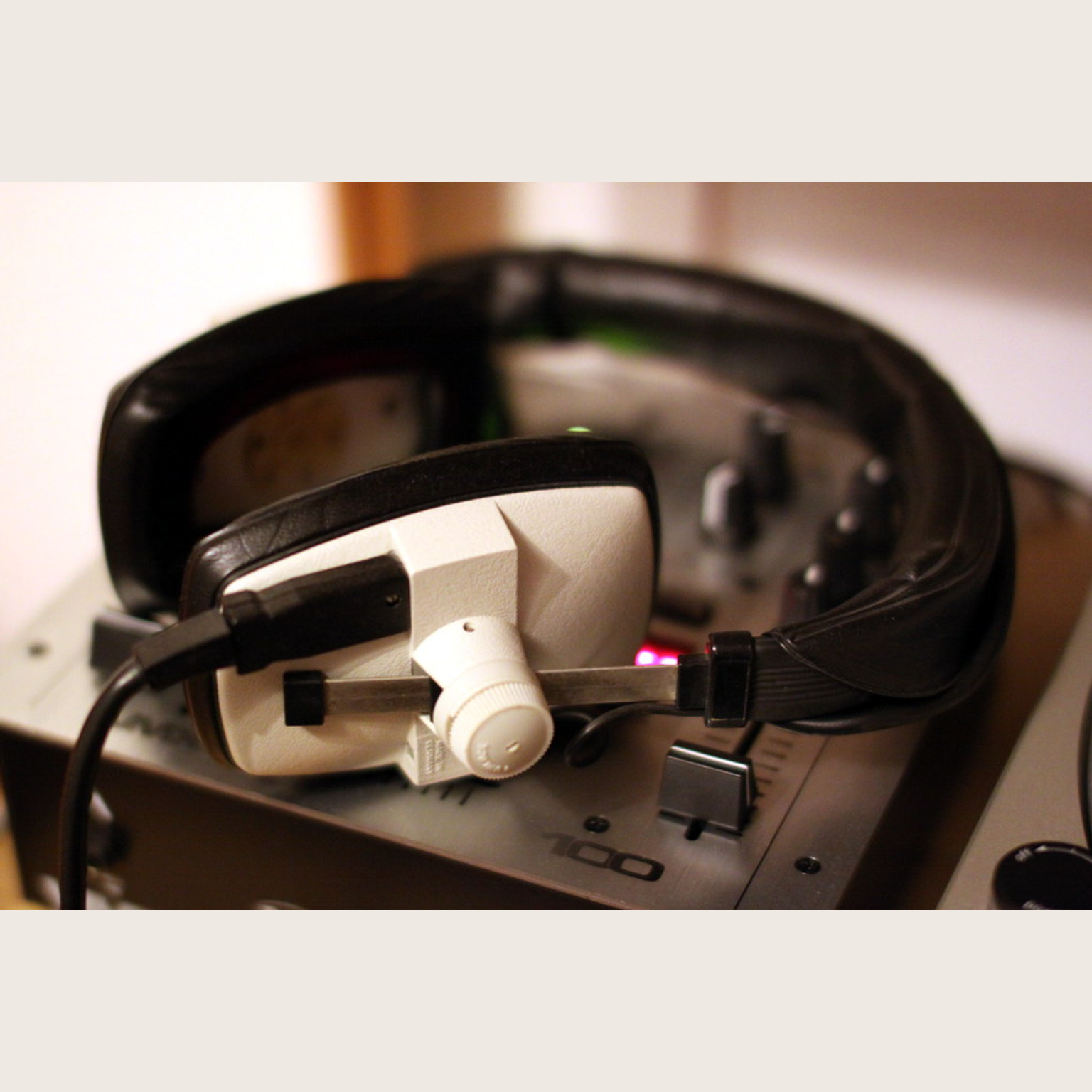 Headphones source image before AI transformation