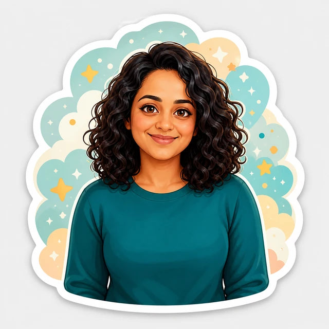 Cute Character AI sticker style example